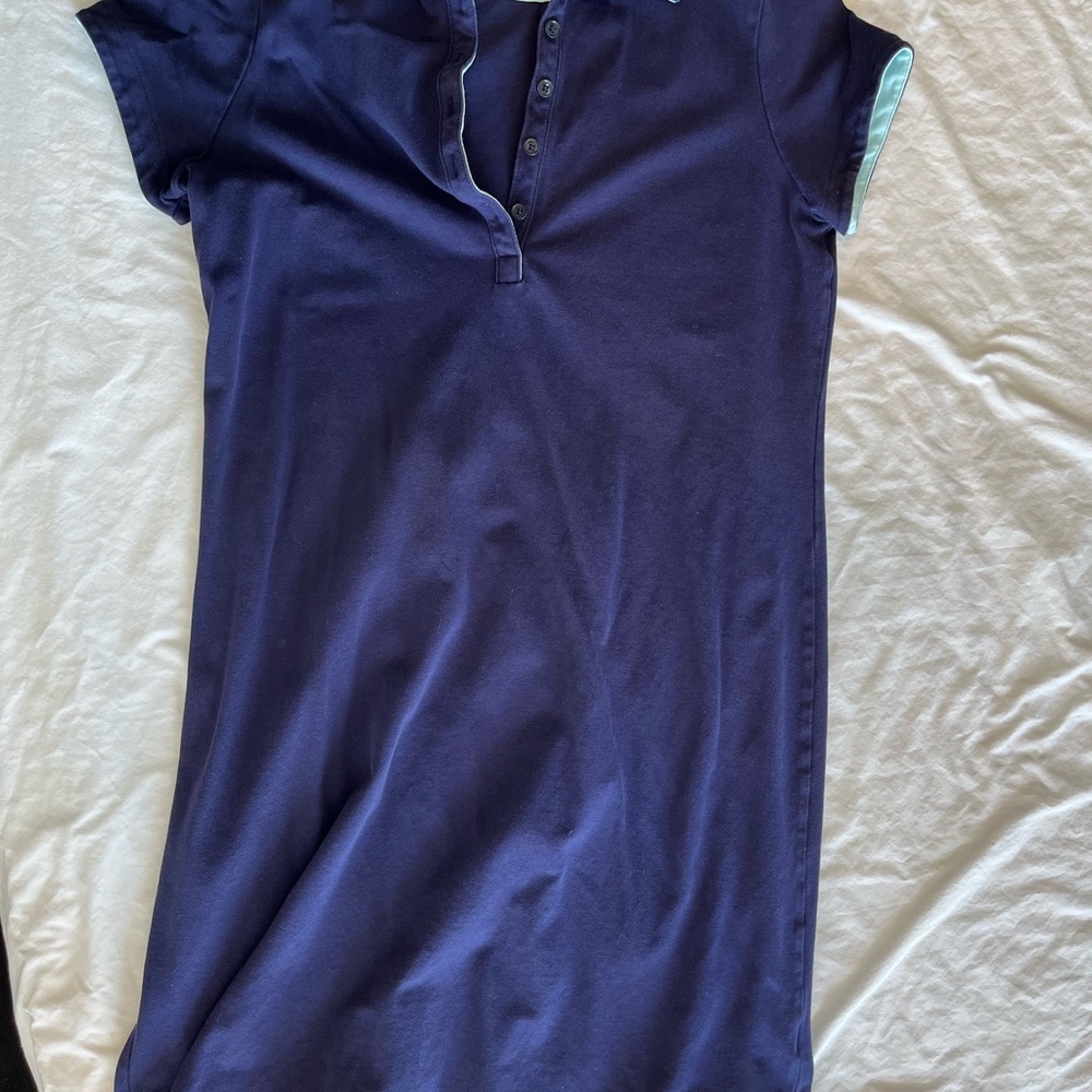 Lands' End Indigo Polo Dress